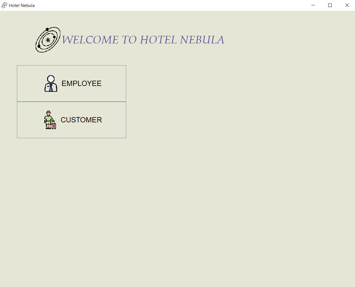 UI for the system