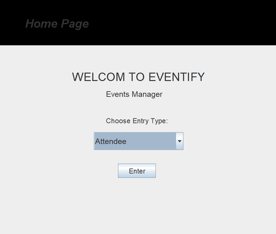 UI for the system